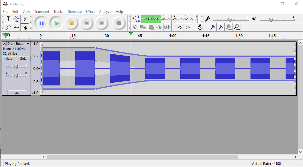 Standard Audacity Screenshot